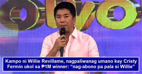 pera o kahon meme|Kampo ni Willie Revillame nagpaliwanag ukol sa reklamo ng P1 .